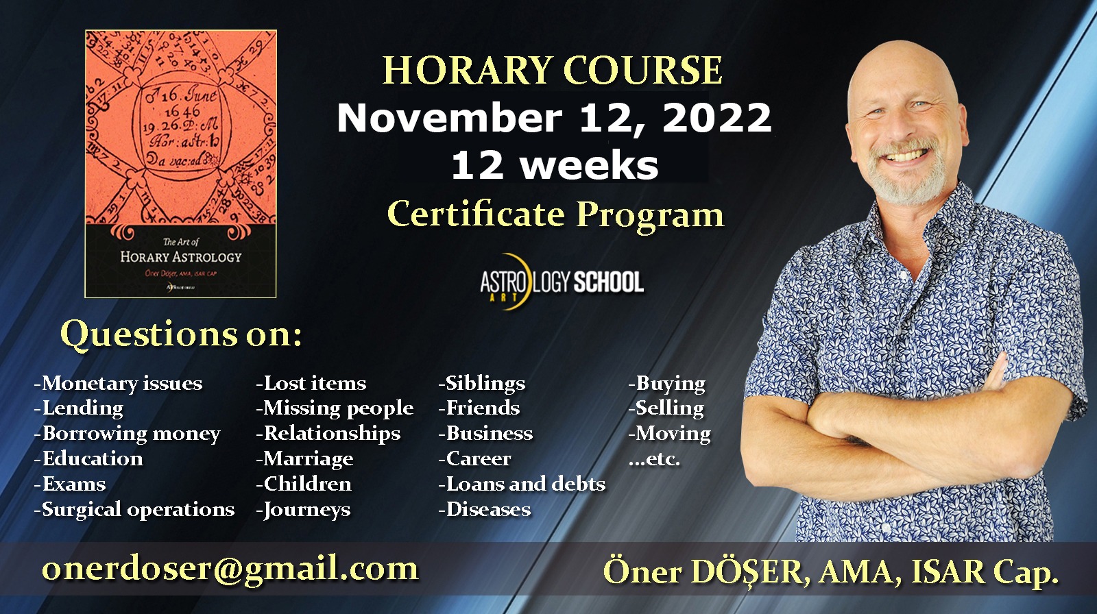 (English) Horary Course with Öner Döşer