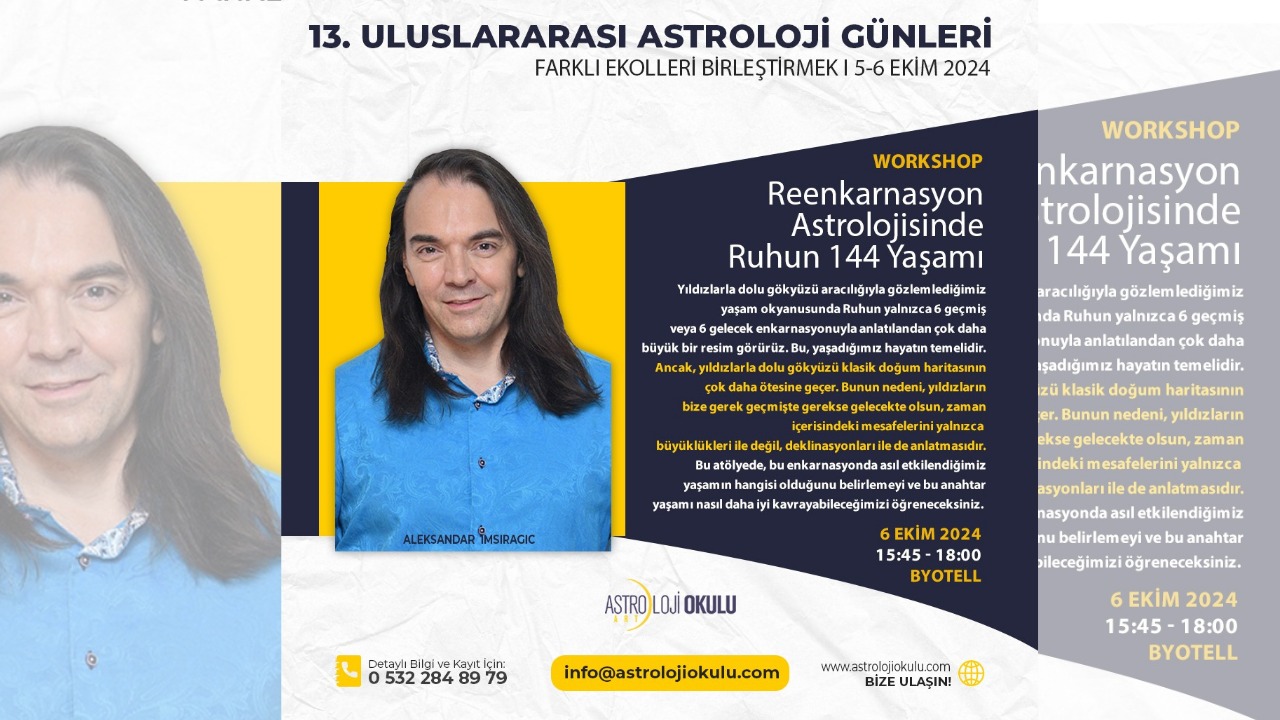 (Türkçe) Reenkarnasyon Astrolojisinde Ruhun 144 Yaşamı – Aleksandar Imsiragic