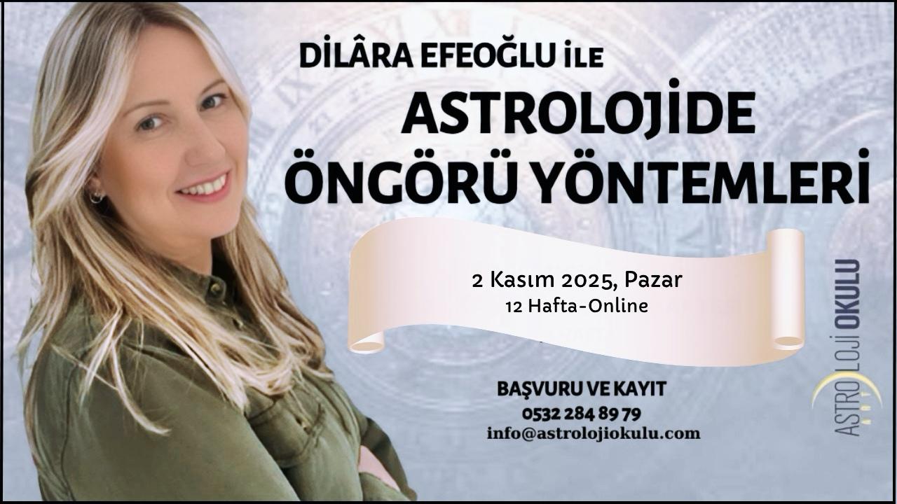 (Türkçe) ASTROLOJİDE ÖNGÖRÜ YÖNTEMLERİ EĞİTİMİ